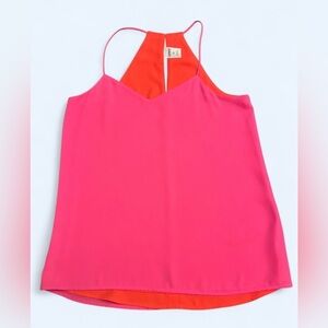 Express Barcelona Reversible Cami - Hot Pink/Coral, Size Small